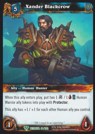 World of Warcraft TCG | Xander Blackcrow - Betrayal of the Guardian 88/202 | The Nerd Merchant