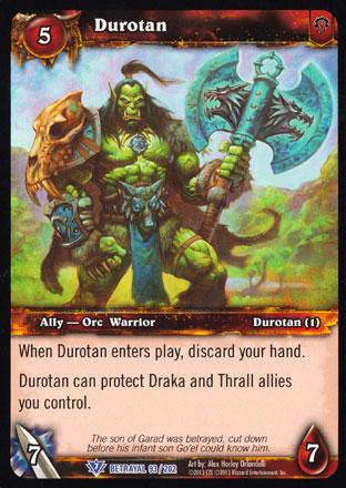 World of Warcraft TCG | Durotan - Betrayal of the Guardian 93/202 | The Nerd Merchant