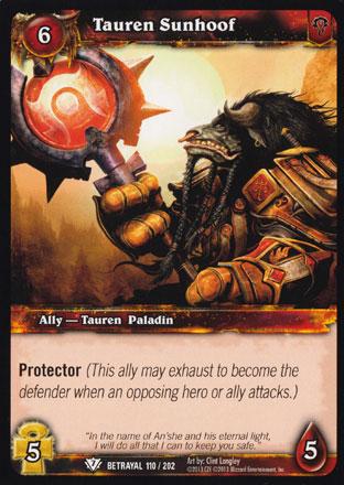 World of Warcraft TCG | Tauren Sunhoof - Betrayal of the Guardian 110/202 | The Nerd Merchant