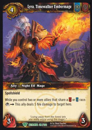 World of Warcraft TCG | Lyra, Timewalker Embermage - Betrayal of the Guardian 118/202 | The Nerd Merchant