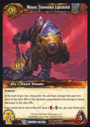 World of Warcraft TCG | Watsun, Timewalker Lightshield - Betrayal of the Guardian 126/202 | The Nerd Merchant