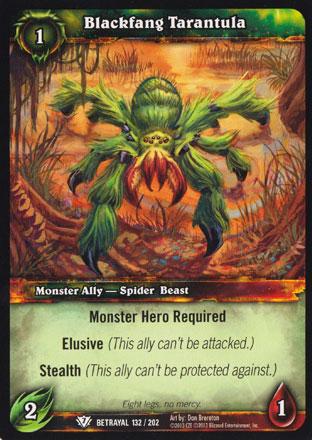 World of Warcraft TCG | Blackfang Tarantula - Betrayal of the Guardian 132/202 | The Nerd Merchant