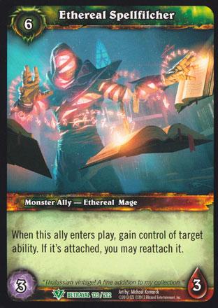 World of Warcraft TCG | Ethereal Spellfilcher - Betrayal of the Guardian 139/202 | The Nerd Merchant