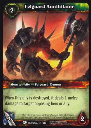 World of Warcraft TCG | Felguard Annihilator - Betrayal of the Guardian 141/202 | The Nerd Merchant