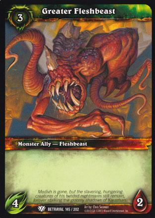 World of Warcraft TCG | Greater Fleshbeast - Betrayal of the Guardian 145/202 | The Nerd Merchant