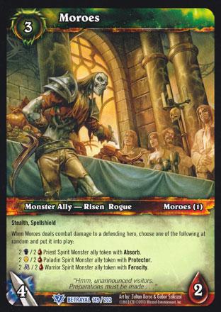 World of Warcraft TCG | Moroes - Betrayal of the Guardian 149/202 | The Nerd Merchant