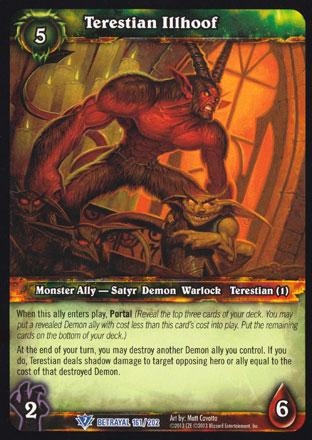 World of Warcraft TCG | Terestian Illhoof - Betrayal of the Guardian 161/202 | The Nerd Merchant