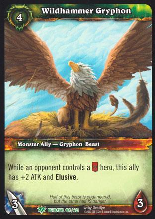 World of Warcraft TCG | Wildhammer Gryphon - Betrayal of the Guardian 164/202 | The Nerd Merchant