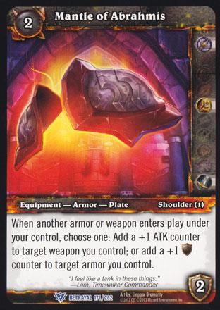 World of Warcraft TCG | Mantle of Abrahmis - Betrayal of the Guardian 171/202 | The Nerd Merchant