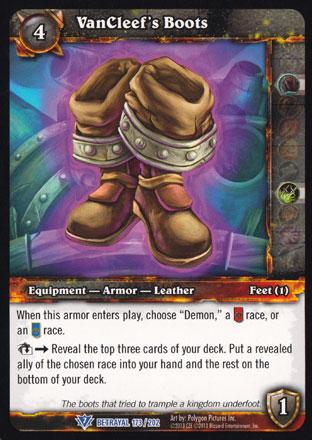 World of Warcraft TCG | VanCleef's Boots - Betrayal of the Guardian 173/202 | The Nerd Merchant