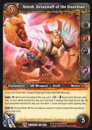 World of Warcraft TCG | Atiesh, Greatstaff of the Guardian - Betrayal of the Guardian 177/202 | The Nerd Merchant