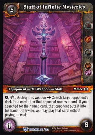 World of Warcraft TCG | Staff of Infinite Mysteries - Betrayal of the Guardian 187/202 | The Nerd Merchant