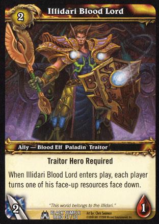 World of Warcraft TCG | Illidari Blood Lord - Black Temple Raid #37 | The Nerd Merchant