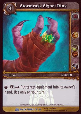 World of Warcraft TCG | Stormrage Signet Ring (Foil) - Black Temple Treasure 6/12 | The Nerd Merchant