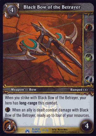 World of Warcraft TCG | Black Bow of the Betrayer (Foil) - Black Temple Treasure 7/12 | The Nerd Merchant