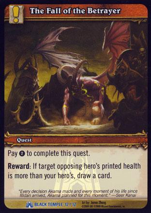 World of Warcraft TCG | The Fall of the Betrayer (Foil) - Black Temple Treasure 12/12 | The Nerd Merchant
