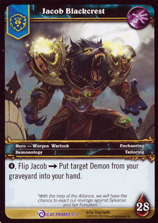 World of Warcraft TCG | Jacob Blackcrest - Promo Cards | The Nerd Merchant