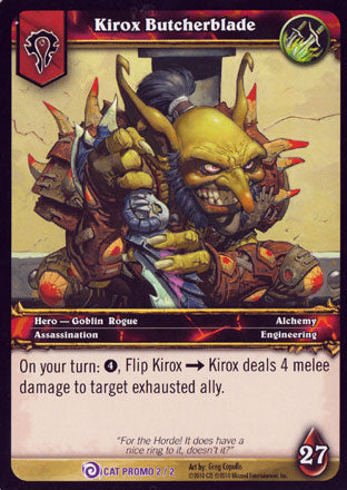 World of Warcraft TCG | Kirox Butcherblade - Promo Cards | The Nerd Merchant