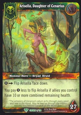 World of Warcraft TCG | Arisella, Daughter of Cenarius - Crown of the Heavens 1/198 | The Nerd Merchant