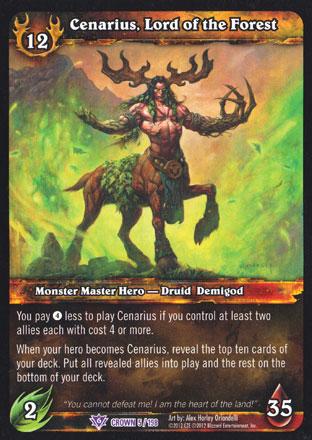 World of Warcraft TCG | Cenarius, Lord of the Forest - Crown of the Heavens 5/198 | The Nerd Merchant