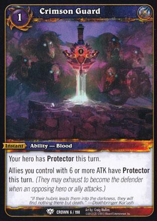 World of Warcraft TCG | Crimson Guard - Crown of the Heavens 6/198 | The Nerd Merchant