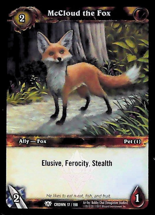 World of Warcraft TCG | McCloud the Fox (Foil) - Crown of the Heavens 17/198 | The Nerd Merchant