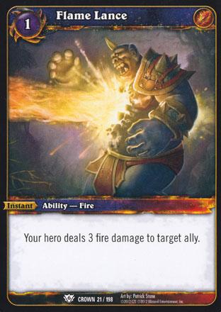 World of Warcraft TCG | Flame Lance - Crown of the Heavens 21/198 | The Nerd Merchant