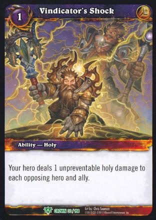 World of Warcraft TCG | Vindicator's Shock - Crown of the Heavens 30/198 | The Nerd Merchant