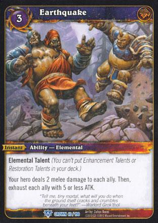 World of Warcraft TCG | Earthquake - Crown of the Heavens 40/198 | The Nerd Merchant
