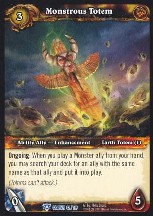 World of Warcraft TCG | Monstrous Totem - Crown of the Heavens 42/198 | The Nerd Merchant