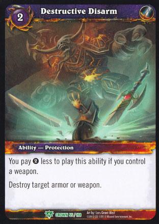 World of Warcraft TCG | Destructive Disarm - Crown of the Heavens 55/198 | The Nerd Merchant