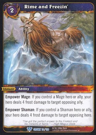 World of Warcraft TCG | Rime and Freezin' - Crown of the Heavens 72/198 | The Nerd Merchant