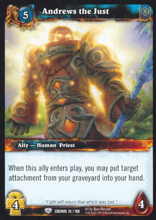 World of Warcraft TCG | Andrews the Just - Crown of the Heavens 76/198 | The Nerd Merchant