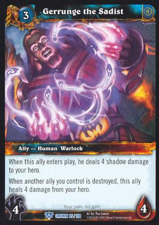 World of Warcraft TCG | Gerrunge the Sadist - Crown of the Heavens 85/198 | The Nerd Merchant