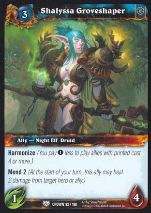 World of Warcraft TCG | Shalyssa Groveshaper - Crown of the Heavens 92/198 | The Nerd Merchant