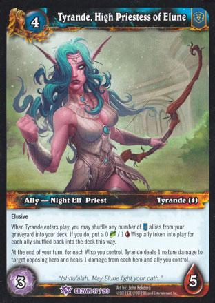 World of Warcraft TCG | Tyrande, High Priestess of Elune - Crown of the Heavens 97/198 | The Nerd Merchant