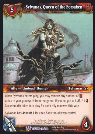 World of Warcraft TCG | Sylvanas, Queen of the Forsaken - Crown of the Heavens 119/198 | The Nerd Merchant