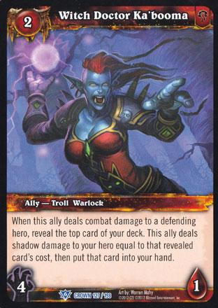 World of Warcraft TCG | Witch Doctor Ka'booma - Crown of the Heavens 127/198 | The Nerd Merchant