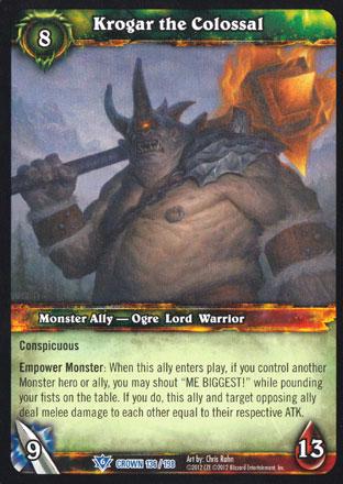 World of Warcraft TCG | Krogar the Colossal - Crown of the Heavens 136/198 | The Nerd Merchant