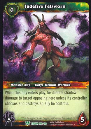 World of Warcraft TCG | Jadefire Felsworn - Crown of the Heavens 141/198 | The Nerd Merchant