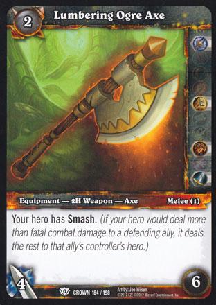 World of Warcraft TCG | Lumbering Ogre Axe - Crown of the Heavens 184/198 | The Nerd Merchant