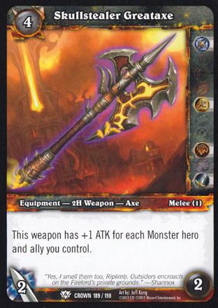 World of Warcraft TCG | Skullstealer Greataxe - Crown of the Heavens 189/198 | The Nerd Merchant