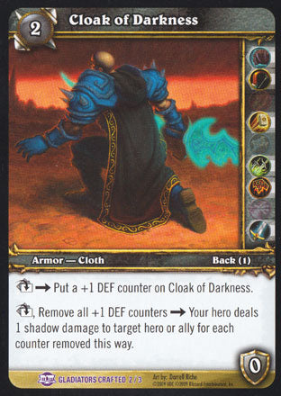 World of Warcraft TCG | Cloak of Darkness - Crafting Redemption | The Nerd Merchant