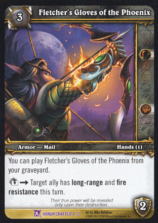 World of Warcraft TCG | Fletcher's Gloves of the Phoenix - Crafting Redemption | The Nerd Merchant