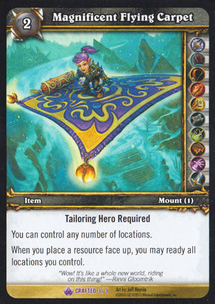 World of Warcraft TCG | Magnificent Flying Carpet - Crafting Redemption | The Nerd Merchant