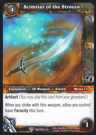 World of Warcraft TCG | Scimitar of the Sirocco - Crafting Redemption | The Nerd Merchant