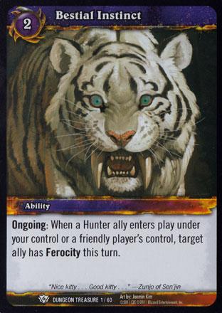 World of Warcraft TCG | Bestial Instinct - Dungeon Deck Treasure 1/60 | The Nerd Merchant