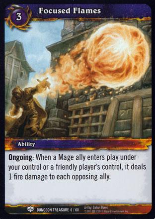 World of Warcraft TCG | Focused Flames - Dungeon Deck Treasure 6/60 | The Nerd Merchant