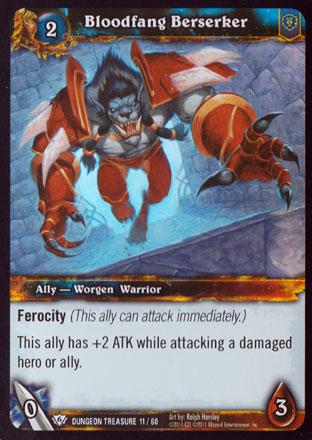 World of Warcraft TCG | Bloodfang Berserker  (Foil) - Dungeon Deck Treasure 11/60 | The Nerd Merchant