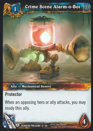 World of Warcraft TCG | Crime Scene Alarm-o-Bot - Dungeon Deck Treasure 12/60 | The Nerd Merchant